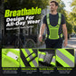 High Visibility Reflective Vest Adjustable Safety Running Gear with Pocket
