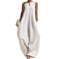🌸 50% OFF NOW! 🌸Women's Sleeveless V-Neck Wide-Leg Jumpsuit with Pockets