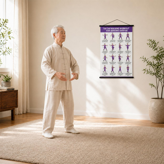 📢📢50% OFF !!⏰Tai Chi Workout Poster for Seniors