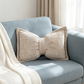 📢📢50% OFF !!⏰Soft Chenille Bow-Shaped Throw Pillow