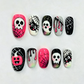 📢📢50% OFF !!⏰ 30Pcs 🎃Halloween Press-On Nail Set