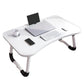 ⏳ 50% Off🔥Foldable Laptop Bed Table with Cup Holder