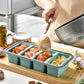 Silicone Divided Meal Prep Container with Lid