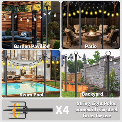 📢📢50% OFF !!⏰Outdoor String Light Pole