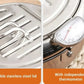 📢📢40% OFF !! ⏰ 304 Stainless Steel Japanese Tempura Fryer Pot – Mini Deep Frying Pan with Thermometer & Oil Drain Rack