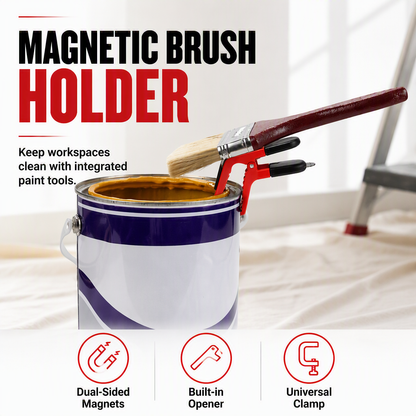 📢📢50% OFF !! ⏰Double Sided Magnetic Paint Brush Clip with Universal Clamping Holder Plastic Paintbrush Tool