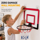 ⏳Limited-time 50% off💥No Drill Wall Mounted Folding Basketball Hoop Toy Set for Kids Indoor and Outdoor Play