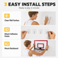 ⏳Limited-time 50% off💥No Drill Wall Mounted Folding Basketball Hoop Toy Set for Kids Indoor and Outdoor Play