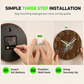 ⏳Time-Limited Special⏰12 Inch Silent Wooden Wall Clock Luminous Glow in the Dark MDF Wood Grain Clock