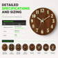 ⏳Time-Limited Special⏰12 Inch Silent Wooden Wall Clock Luminous Glow in the Dark MDF Wood Grain Clock