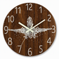 ⏳Time-Limited Special⏰12 Inch Silent Wooden Wall Clock Luminous Glow in the Dark MDF Wood Grain Clock