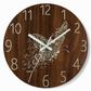 ⏳Time-Limited Special⏰12 Inch Silent Wooden Wall Clock Luminous Glow in the Dark MDF Wood Grain Clock