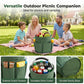 🧺 LIMITED-TIME 50% OFF! 🪴 Collapsible Picnic Basket Foldable Cleaning Caddy – Multi-Pocket, Sturdy, Space Saving ✨