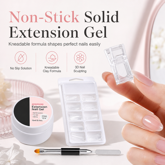 🌸 50% OFF NOW! 🌸Non-Sticky Solid Builder Gel for Nail Extension