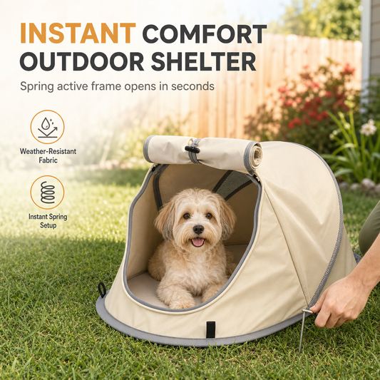 Portable Lightweight Pet Tent House for Cats and Small Dogs Indoor and Outdoor Travel Camping Sun Protection Bed