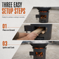 📢📢40% OFF !! ⏰Heavy-Duty Portable Wood & Charcoal Camping Stove – High-Efficiency Bottom Draft Airflow for Smoke-Reduced Combustion, Thickened Anti-Warp Carbon Steel & Versatile 3-in-1 Boil Grill Simmer – Dual-Fuel Outdoor BBQ & Heating Burner 🪵