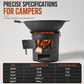 📢📢40% OFF !! ⏰Heavy-Duty Portable Wood & Charcoal Camping Stove – High-Efficiency Bottom Draft Airflow for Smoke-Reduced Combustion, Thickened Anti-Warp Carbon Steel & Versatile 3-in-1 Boil Grill Simmer – Dual-Fuel Outdoor BBQ & Heating Burner 🪵