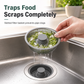 📢📢 50% OFF💧Push-Button Kitchen Sink Drain Stopper with Stainless Steel Body & ABS Food Scrap Filter Basket