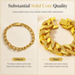✨60%OFF🔥 Men's Vietnamese Sand-Gold Style Bracelet – Matte Sandblasted Finish & Watch Clasp💎