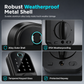 📢📢50% OFF !! ⏰Smart Fingerprint Deadbolt Door Lock with Bluetooth Keyless Entry