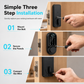 📢📢50% OFF !! ⏰Smart Fingerprint Deadbolt Door Lock with Bluetooth Keyless Entry