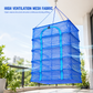 📢📢 50% OFF🌿 Foldable Food Drying Net – Breathable Hanging Mesh Cage with Insect Protection