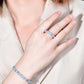 Full diamond navy blue ring