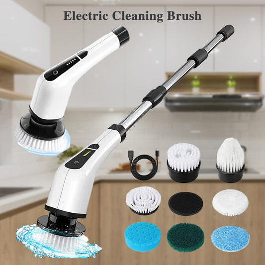 🔥Free Shipping🔥 7-in-1 Cordless Electric Long Handle Retractable Cleaning Brush