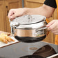 Temperature Controlled 304 Stainless Steel Deep Fryer - Induction/Gas Stove Universal