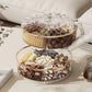 Luxury High Transparency Diamond Texture Compartment Snacks & Fruit Tray