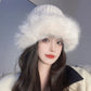 🎁Warm Gift👒- Women's Warm Fashion Synthetic Rabbit Fur Fisherman Hat