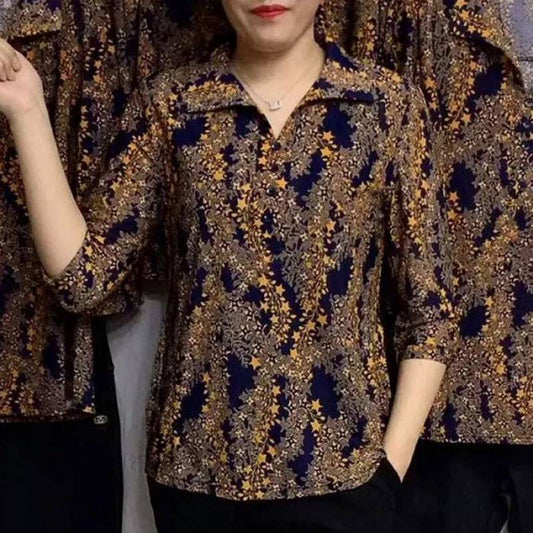 🔥Women's Casual Printed Lapel Shirt🔥High Quality👌Perfect Fit For Any Figure👌